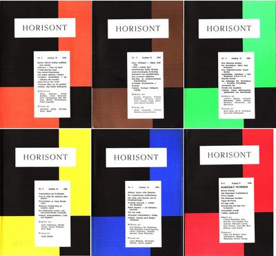 Horisont. Nr 1-6. Årgång 31. 1984.
