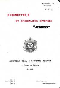 cover of Catalogue "B": Robinetterie et spécialités diverses "Jenkins"