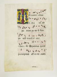 FROM AN EXTREMELY LARGE ANTIPHONER IN LATIN