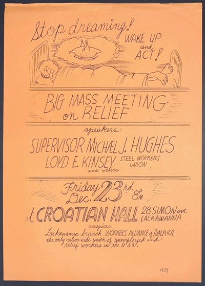 Stop dreaming! Wake up and act! [handbill]