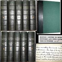 1916 THE WRITINGS OF JOHN MUIR 10 VOLUME SET LEATHER MANUSCRIPT EDITION #418 of 750 COPIES 114 ILLUSTRATIONS by John  Muir - 1916