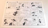 &quot;BARNEY GOOGLE AND SNUFFY SMITH&quot;: The preacher hears Jughaid swearing. ORIGINAL SUNDAY COMIC STRIP ART by JOHN ROSE, SIGNED by the artist. by Rose, John - 2009.