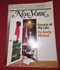 NEW YORK Magazine March 31, 1975 Secrets of My Life by ANDY WARHOL