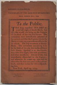 Facsimiles of the Bancker Broadsides. Supplement to Catalogue 809 by Stan V HENKELS - Paperback - First Edition - 1898 - from Between the Covers- Rare Books, Inc. ABAA (SKU: 384399)