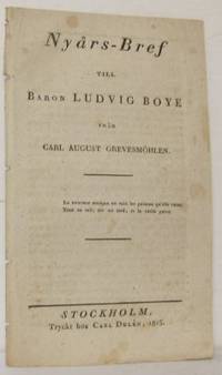 Nyårs-bref till Baron Ludvig Boye från Carl…