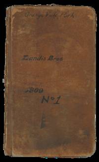Notebook Belonging to California Civil Engineer Charles W. Landis, with Notes about the Planning of Orangevale Park