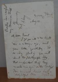 2 AUTOGRAPH LETTERS SIGNED. ( HOLOGRAPH, ALS ). by LANG, Andrew.: