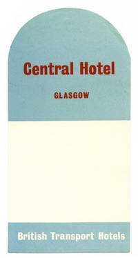 Baggage label for Central Hotel.