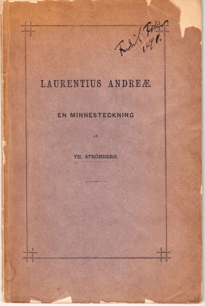 Laurentius Andreæ. En minnesanteckning. (Föredrag…
