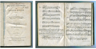 Biografiska underrättelser om Joseph Haydn.…