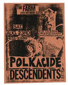 Polkacide / Descendents, August, 23 1986 at The Farm, San Francisco (Original flyer)