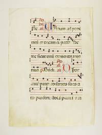 FROM AN EXTREMELY LARGE ANTIPHONER IN LATIN
