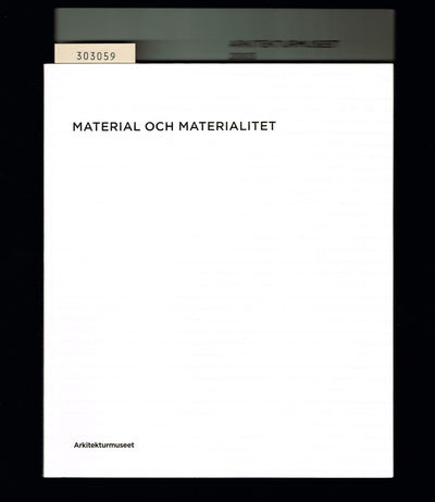 Material och materialitet.