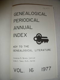 cover of Genealogical Periodical Annual Index: Key to the Genealogical Literature Vol. 16 1977