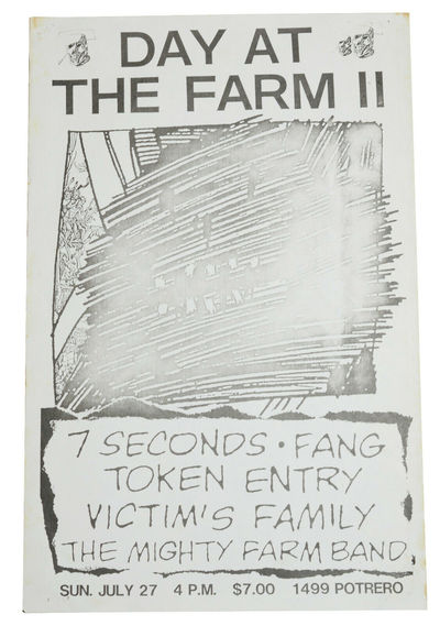 Day at the Farm II: 7 Seconds / Fang / Victim's Family / The Mighty Farm Band / July 27, 1986 at The Farm, San Francisco