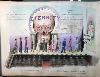 Diary/notebook with original art work
