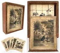 Early Victorian Block Puzzle Depicting Pastoral Childhood Scenes