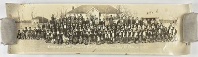 Employees and Students Fort Sill Indian School Lawton Okla. Dec. 5 1932 [caption title]