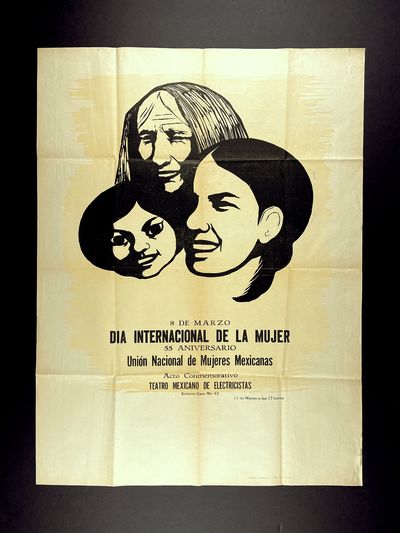 Día Internacional de la Mujer [International Day of the Woman] : 55 Aniversario.