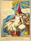 The first night of my wedding, or little Boney no match for an arch Dutchess. Hand-colored etching