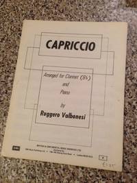 Capriccio. Arranged for clarinet (B) and piano by Ruggero Valbonesi - Paperback - 1975-01-01 - from Barmas Books (SKU: SKU1032916)