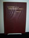 Testimony of the Sonnets as to the Authorship of the Shakespearean Plays and Poems.