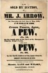 Broadside Promoting the Auction of...; (photo 0)