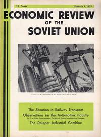 Economic Review of the Soviet Union Volume VII, Number 1 January 1, 1932