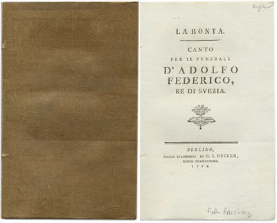 La bontá. Canto per il funerale d’Adolfo…