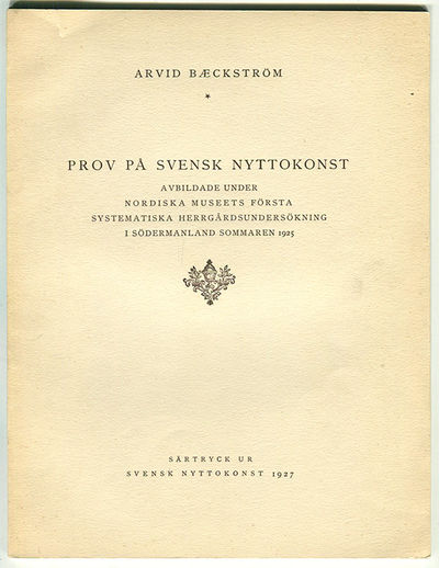 Prov på svensk nyttokonst avbildade under…