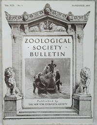 image of Zoological Society Bulletin, Vol. XIX, No. 6, November, 1916 (Aquarium Issue)