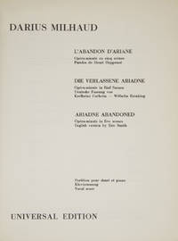 [Op. 98]. L'Abandon d'Ariane Opéra-minute en cinq scènes Paroles de Henri Hoppenot ... Partition pour chant et piano. [Piano-vocal score]
