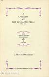 CHECKLIST OF THE HOGARTH PRESS, 1917-1938.|A