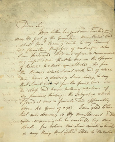Autograph letter signed to unidentified author [Sir Astley Cooper] . Excellent content 2pp., 4to. 8-22-1806