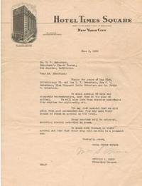 cover of TYPED LETTER SIGNED BY MANAGING DIRECTOR June 6, 1932
