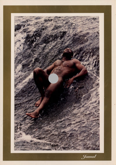 Three Note Cards With Analog Color Photographs of Black Male Nudes
