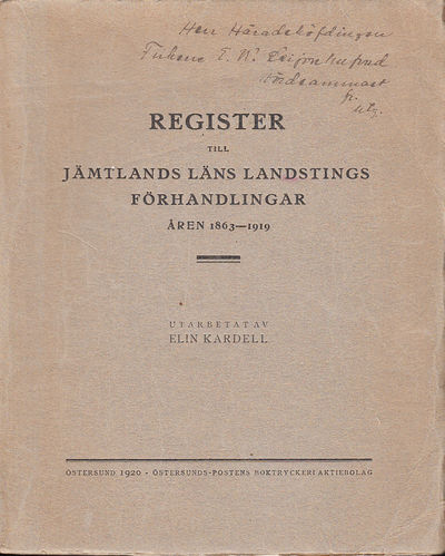 Register till Jämtlands läns landstings…