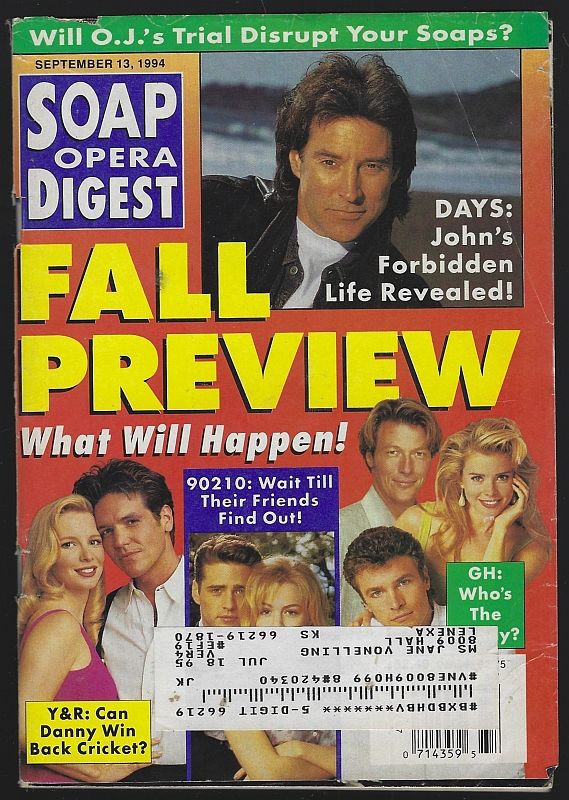 Soap Opera Digest - Soap Opera Digest September 13, 1994