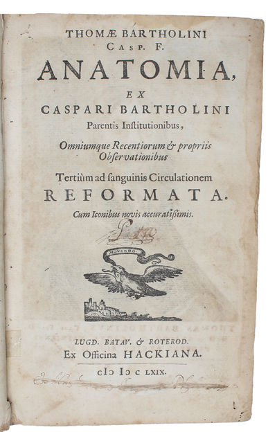Anatomia, ex Casparl Bartholini parentis institutionibus, omniumque recentiorum & proprils observationibus tertium ad sanguinis circulationem reformata. (photo 2)