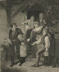 image of The Fox and Hounds Original Engraving from Gallery of Famous Painters