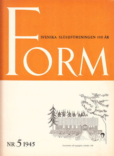 Form. Svenska Slöjdföreningens Tidskrift. Årg.…