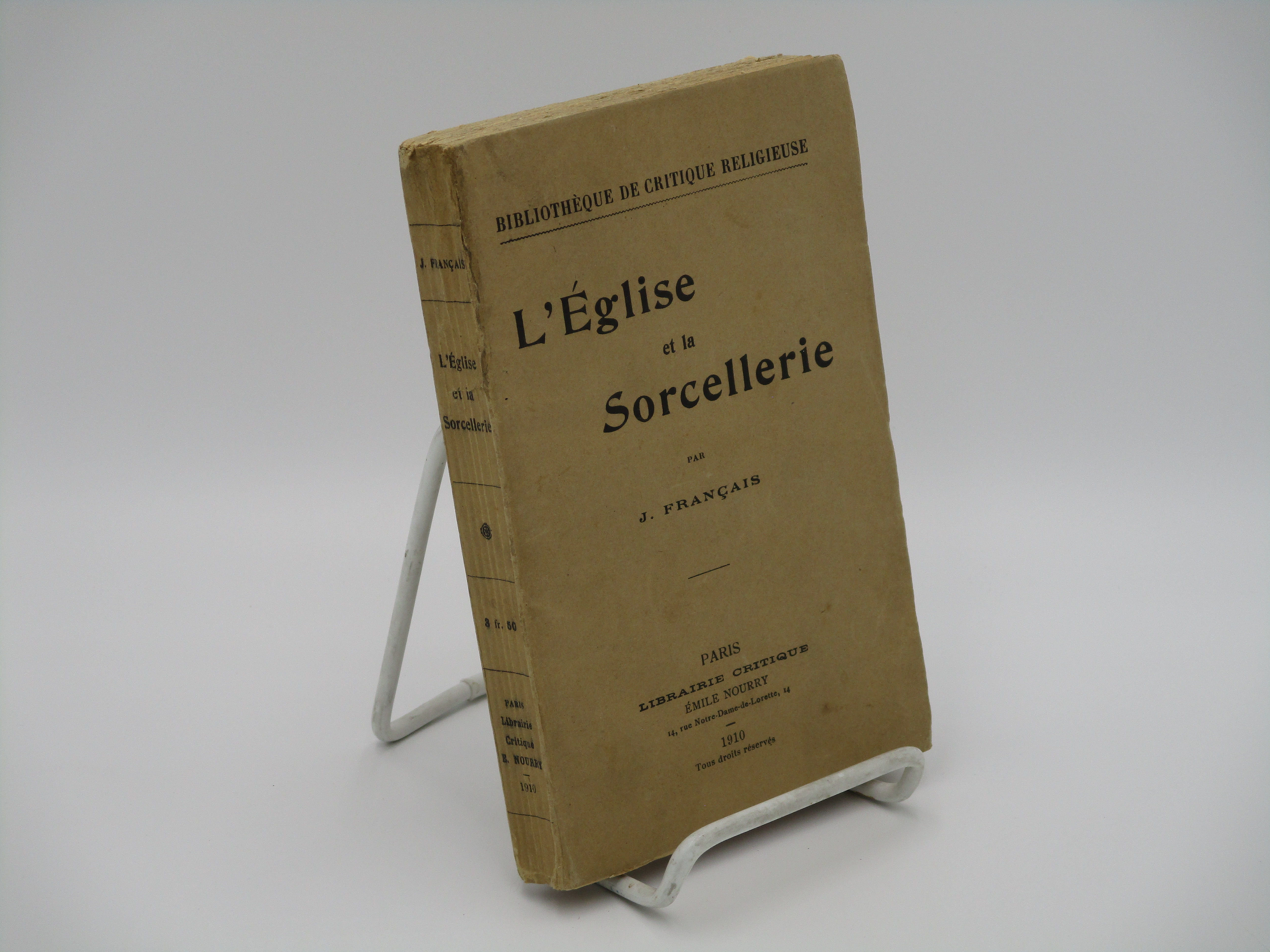 L Eglise Et La Sorcellerie By J Francais Paperback 1910 From Zephyr Books Sku L Eglise Et La Sorcellerie By J Francais Paperback 1910 From Zephyr Books Sku