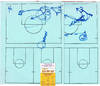 Original In Game Manuscript Play Call Sheets; From Round 3 of the 1987 Playoffs