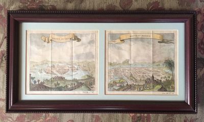 Ancien Mexico / Nouveau Mexico. Two handcolored, engraved prints from Antoine-Francois Prevost's "Histoire Generale des Voyages, Tome XII