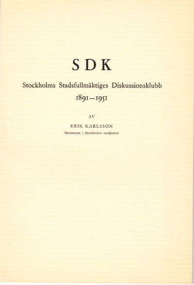 Stockholms stadsfullmäktiges diskussionsklubb…