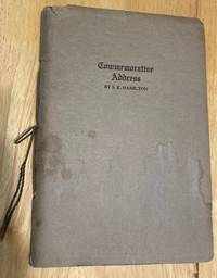 cover of Commemorative Address