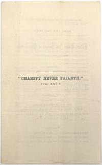 Ladies' United Aid Society of Philadelphia Printed Circular