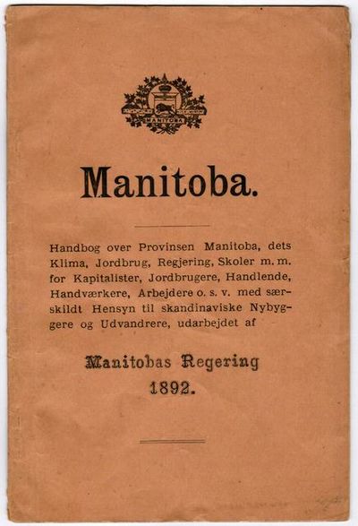 Manitoba. Haandbog over Provinsen Manitoba, dets…