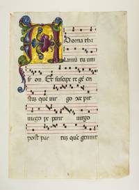 FROM AN EXTREMELY LARGE ANTIPHONER IN LATIN