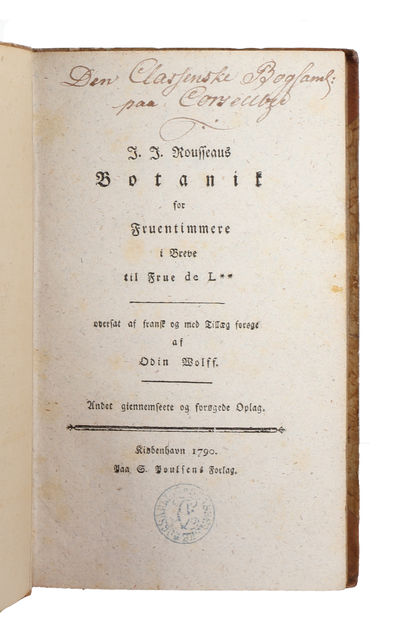 Botanik for fruentimmere i breve til frue de L**…